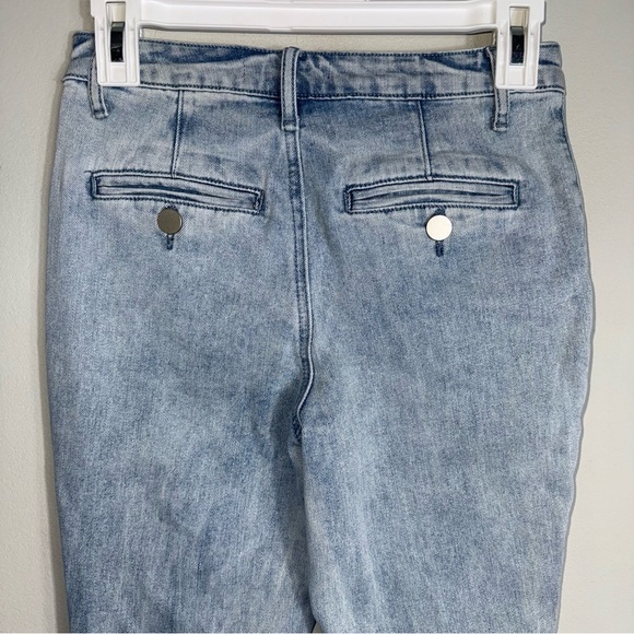 Dolls Kill X Strawberry Shortcake Flare Bell Bottom Jeans-Embroidered Pockets-S - Picture 7 of 11